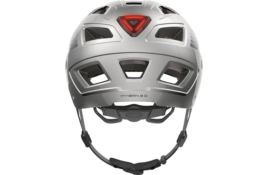 Abus Fietshelm Hyban 2.0 - Signal Silver