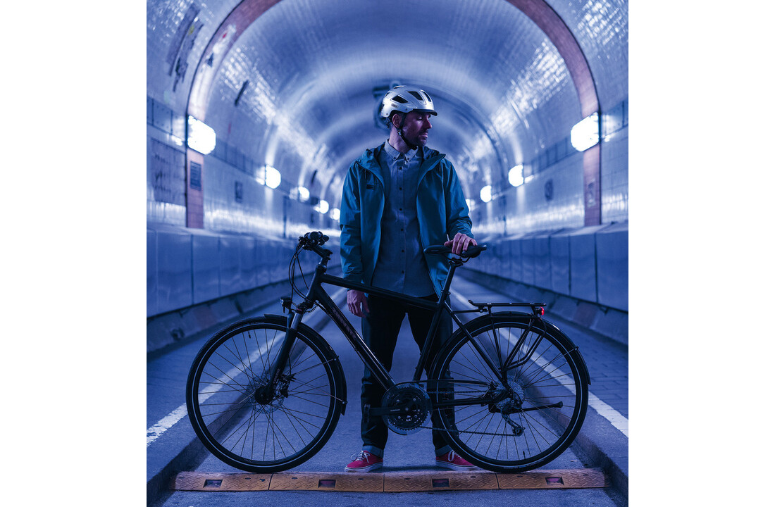Abus Fietshelm Hyban 2.0 - Signal Silver