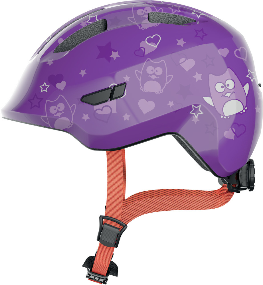 Abus Smiley 3.0 - Purple Star - Kinder Fietshelm