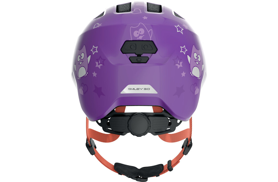 Abus Smiley 3.0 - Purple Star - Kinder Fietshelm
