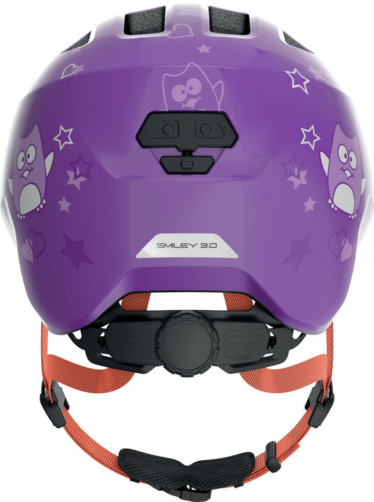 Abus Smiley 3.0 - Purple Star - Kinder Fietshelm