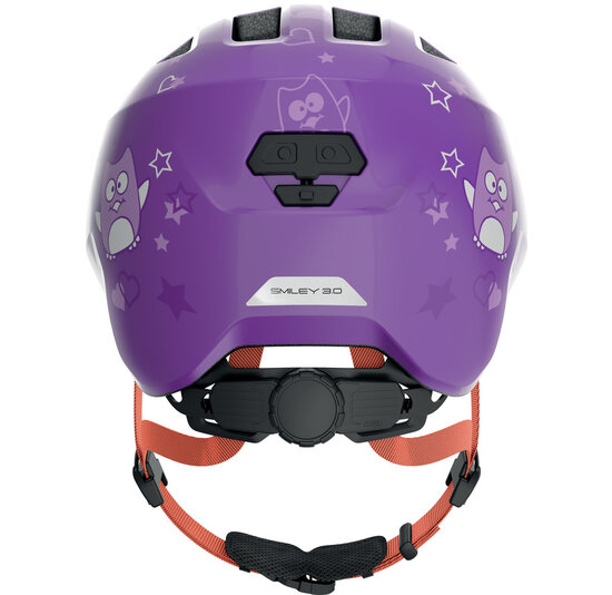 Abus Smiley 3.0 - Purple Star - Kinder Fietshelm