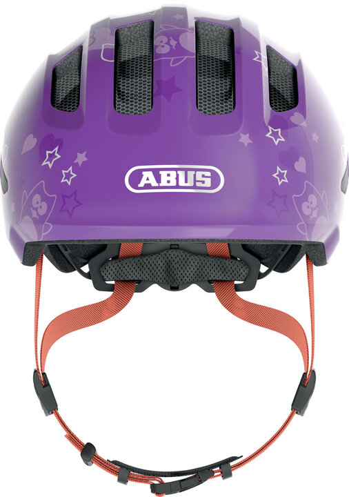 Abus Smiley 3.0 - Purple Star - Kinder Fietshelm