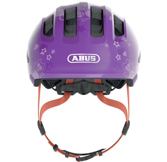 Abus Smiley 3.0 - Purple Star - Kinder Fietshelm