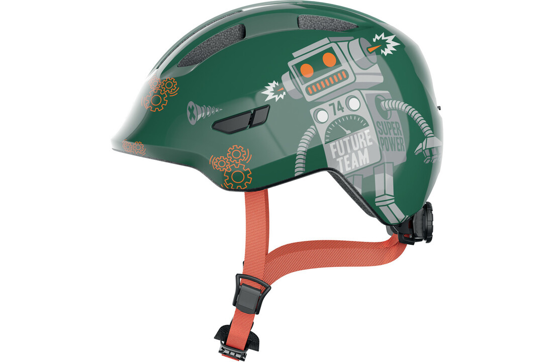 Abus Smiley 3.0 - Green Robo - Kinder Fietshelm
