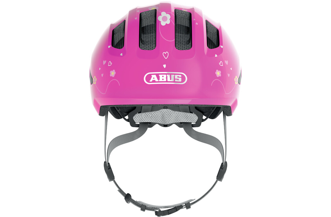 Abus Smiley 3.0 - Pink Butterfly - Kinder Fietshelm