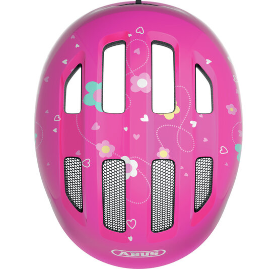 Abus Smiley 3.0 - Pink Butterfly - Kinder Fietshelm