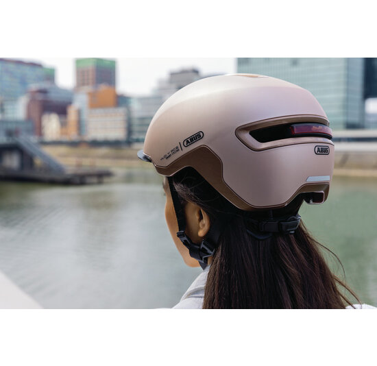 Abus Hud-Y Fietshelm - Champagne Gold