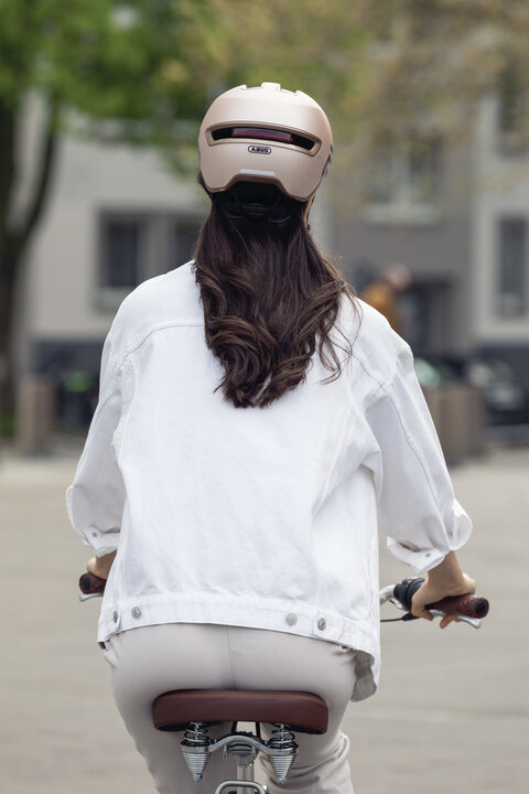 Abus Hud-Y Fietshelm - Champagne Gold