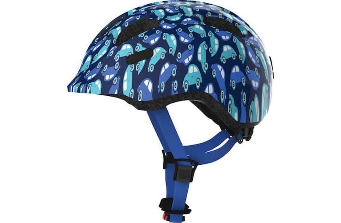 Abus Kinder Fietshelm Smiley 2.0 - Blue Car
