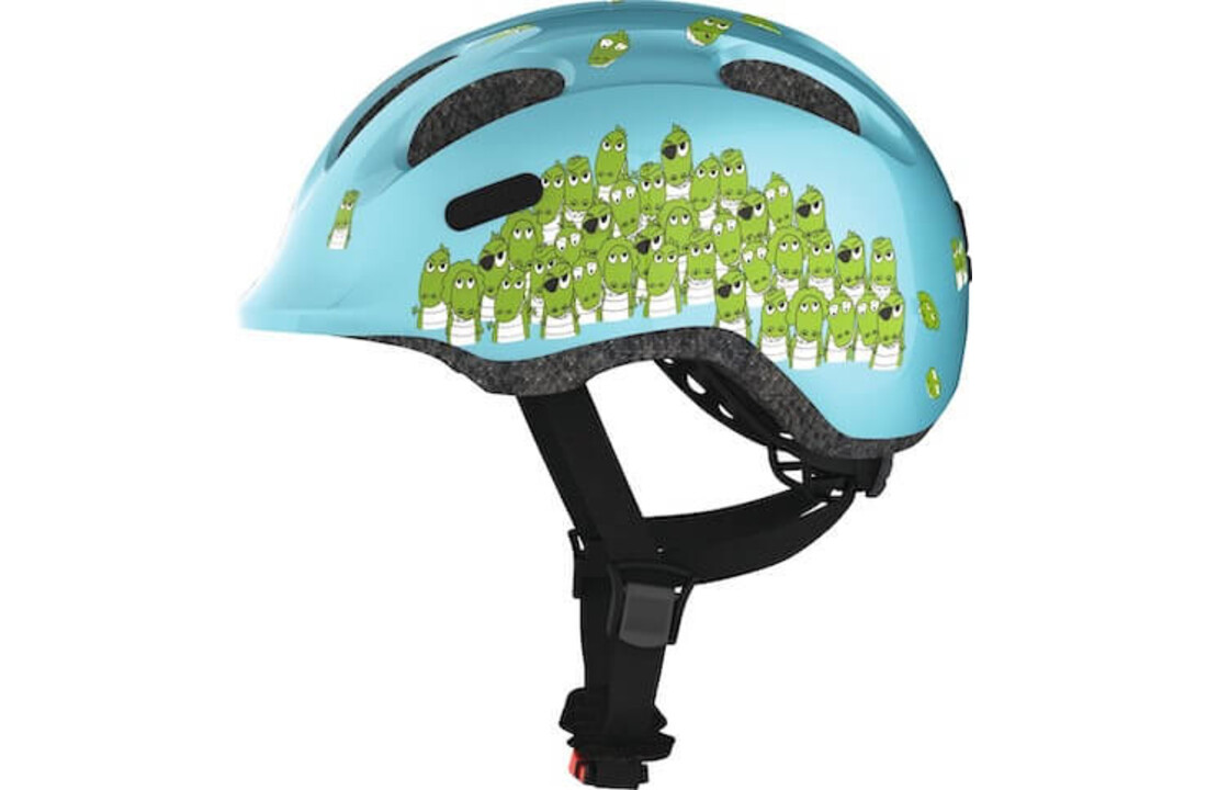 Abus Kinder Fietshelm Smiley 2.0 - Blue Croco