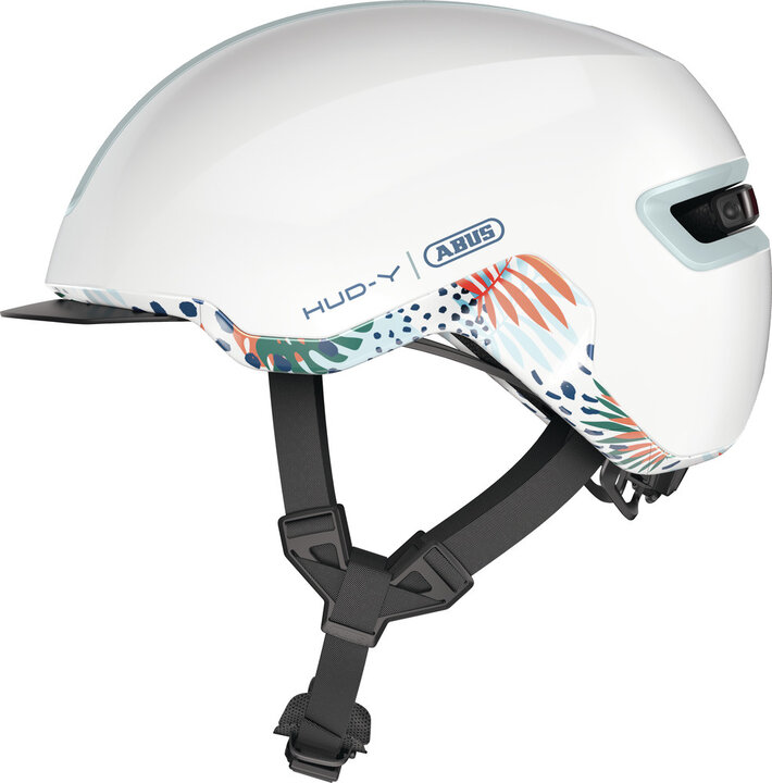 Abus Hud-Y Fietshelm - Flower White