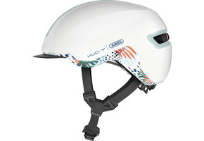 Abus Hud-Y Fietshelm - Flower White