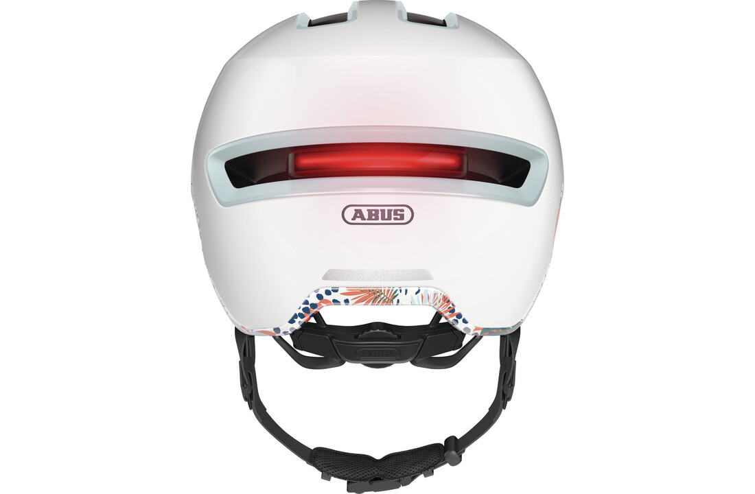 Abus Hud-Y Fietshelm - Flower White