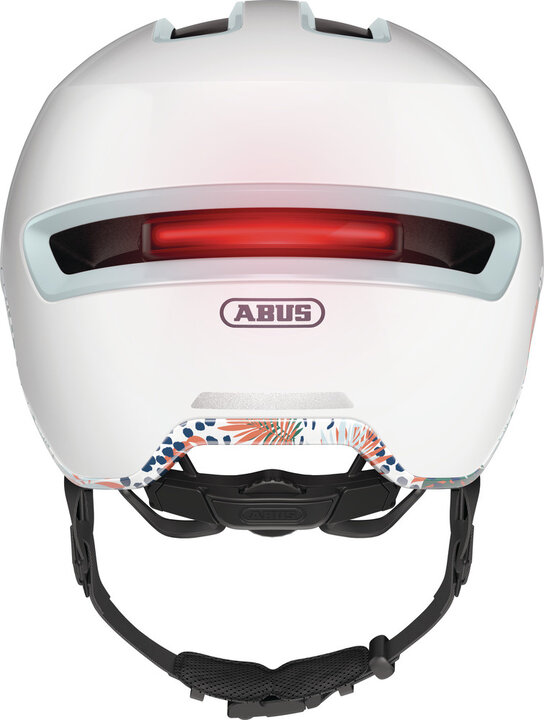 Abus Hud-Y Fietshelm - Flower White