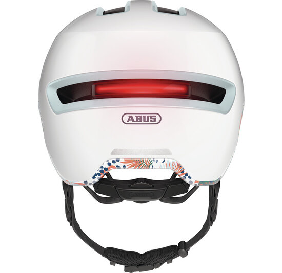 Abus Hud-Y Fietshelm - Flower White