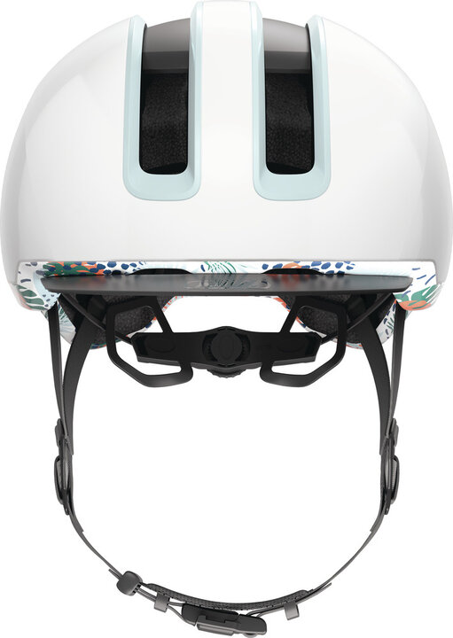 Abus Hud-Y Fietshelm - Flower White