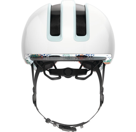 Abus Hud-Y Fietshelm - Flower White