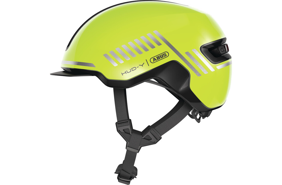 Abus Hud-Y Fietshelm - Signal Yellow