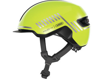 Abus Hud-Y Fietshelm - Signal Yellow