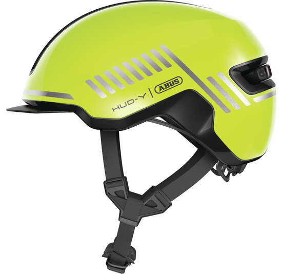 Abus Hud-Y Fietshelm - Signal Yellow