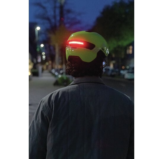 Abus Hud-Y Fietshelm - Signal Yellow