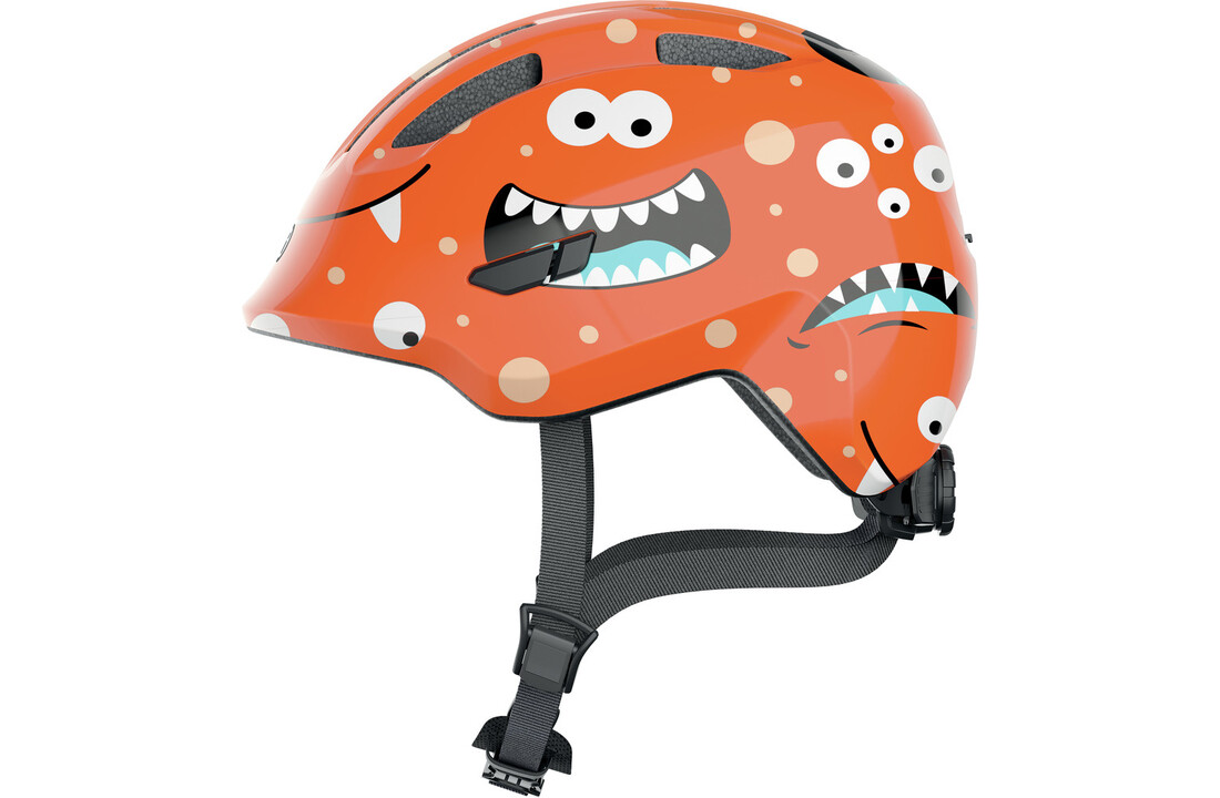 Abus Smiley 3.0 - Orange monster - Kinder Fietshelm