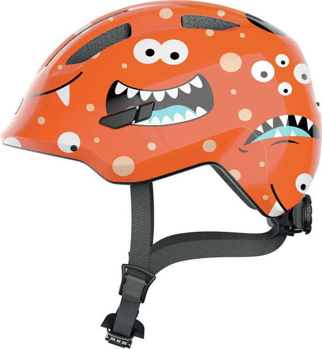 Abus Smiley 3.0 - Orange monster - Kinder Fietshelm