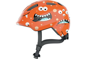 Abus Smiley 3.0 - Orange monster - Kinder Fietshelm