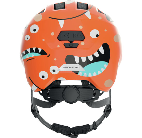 Abus Smiley 3.0 - Orange monster - Kinder Fietshelm