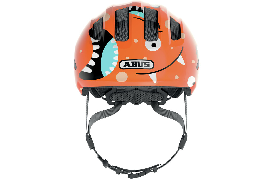 Abus Smiley 3.0 - Orange monster - Kinder Fietshelm