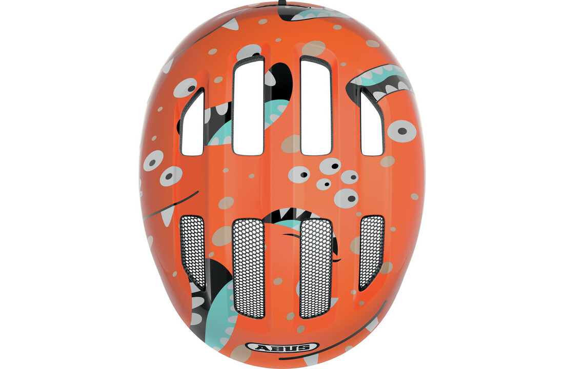 Abus Smiley 3.0 - Orange monster - Kinder Fietshelm