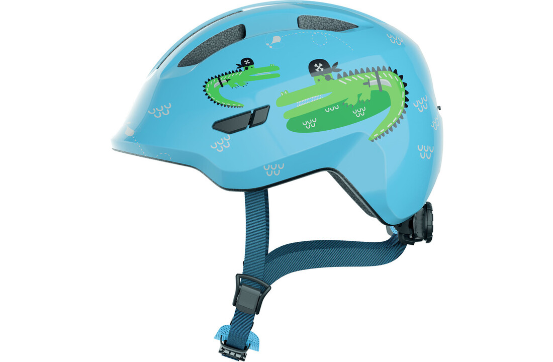 Abus Smiley 3.0 - Blue Croco - Kinder Fietshelm