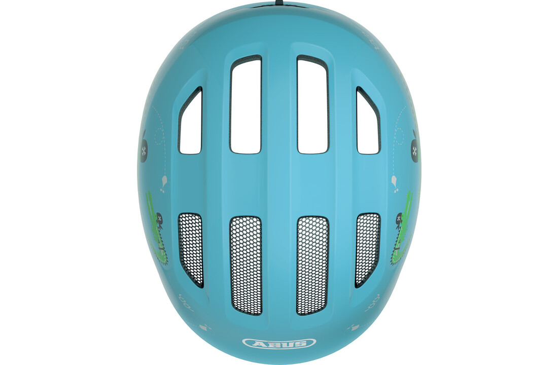 Abus Smiley 3.0 - Blue Croco - Kinder Fietshelm