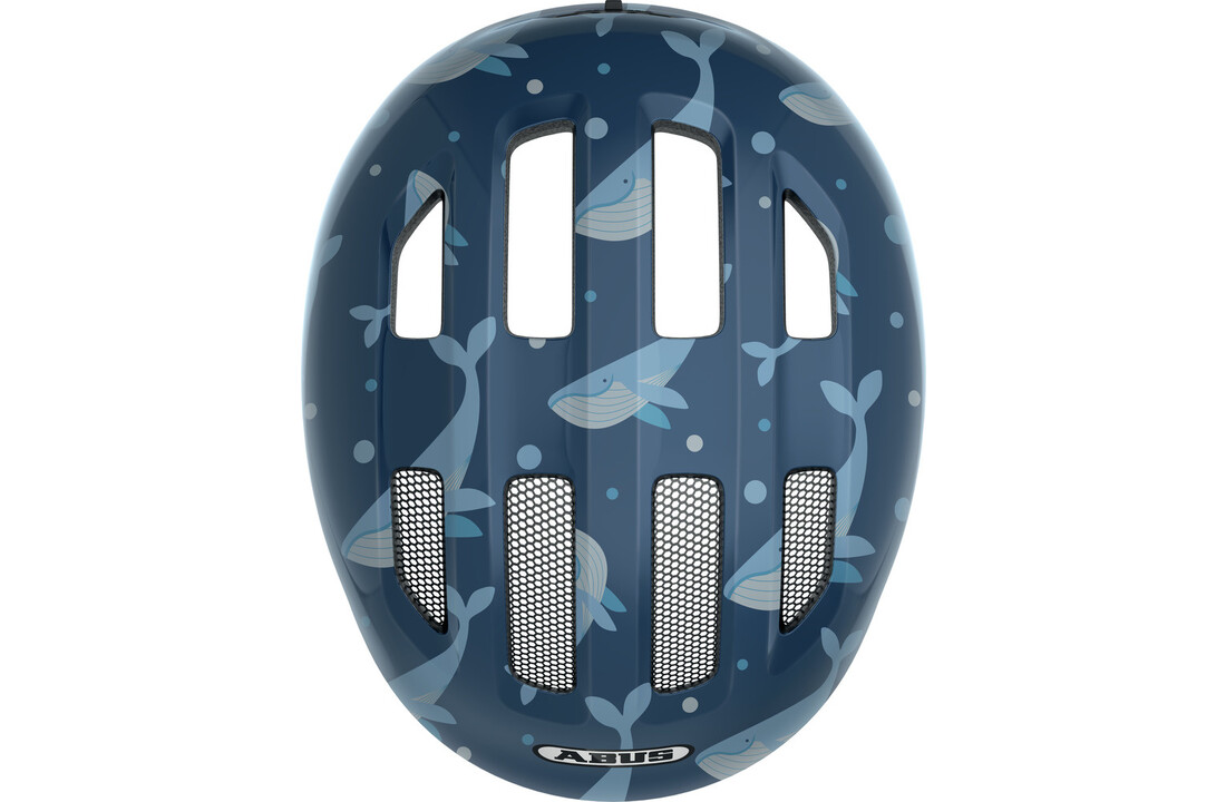 Abus Smiley 3.0 - Blue Whale - Kinder Fietshelm