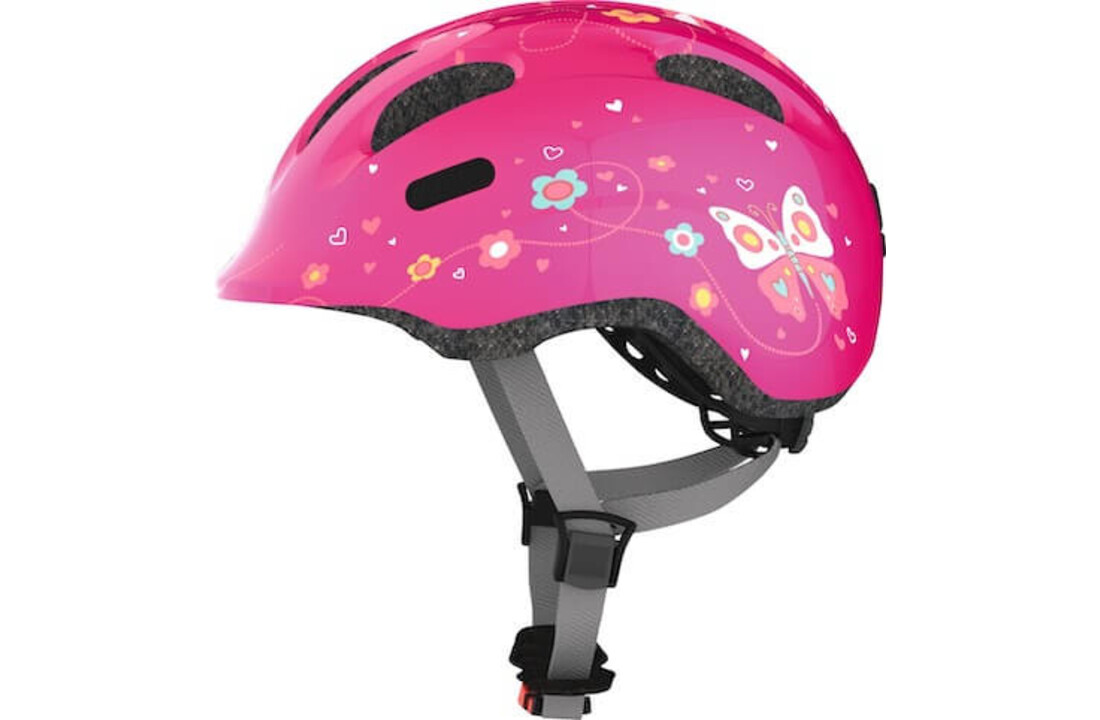 Abus Kinder Fietshelm Smiley 2.0 - Pink Butterfly