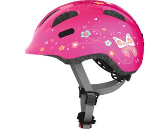 Abus Kinder Fietshelm Smiley 2.0 - Pink Butterfly