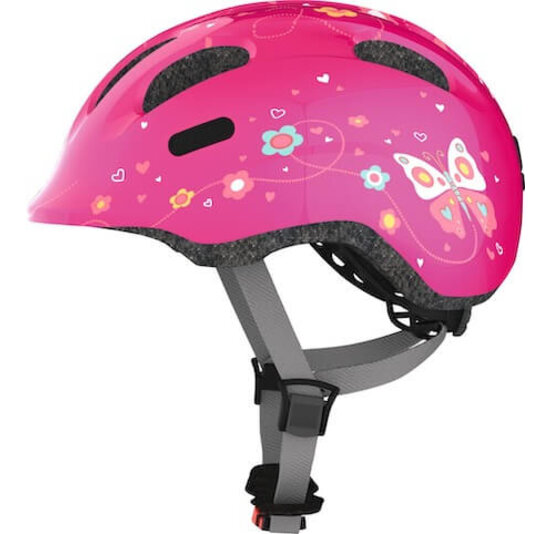 Abus Kinder Fietshelm Smiley 2.0 - Pink Butterfly
