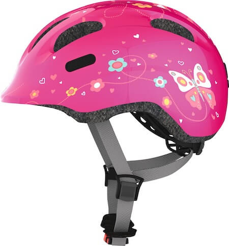 Abus Kinder Fietshelm Smiley 2.0 - Pink Butterfly
