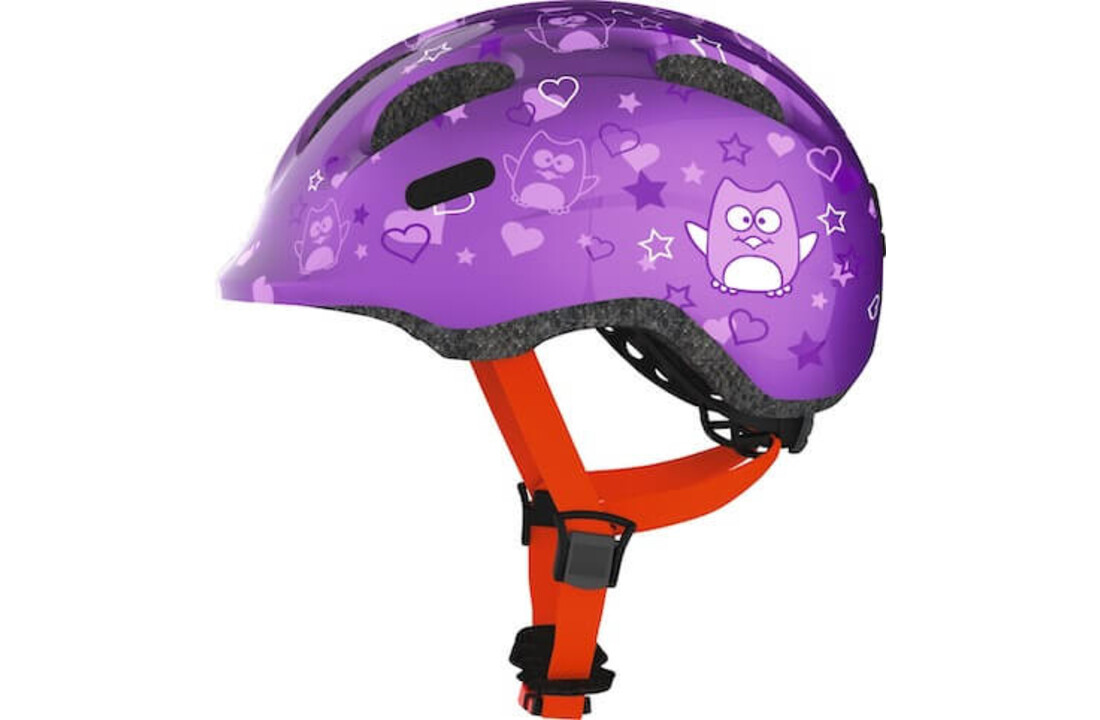 Abus Kinder Fietshelm Smiley 2.0 - Purple Star