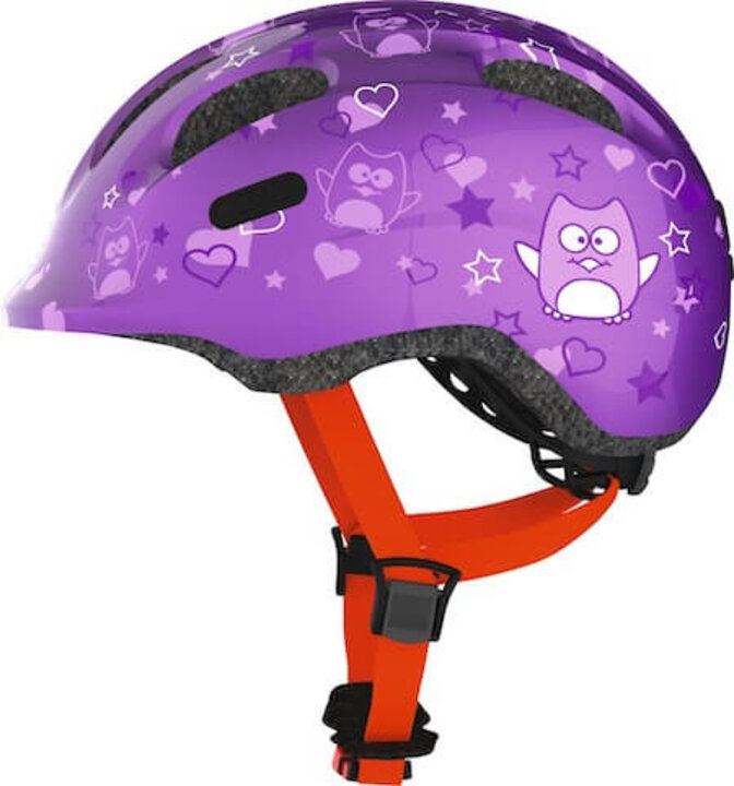 Abus Kinder Fietshelm Smiley 2.0 - Purple Star