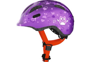 Abus Kinder Fietshelm Smiley 2.0 - Purple Star