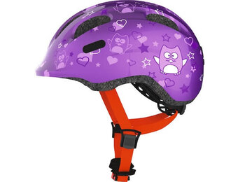 Abus Kinder Fietshelm Smiley 2.0 - Purple Star