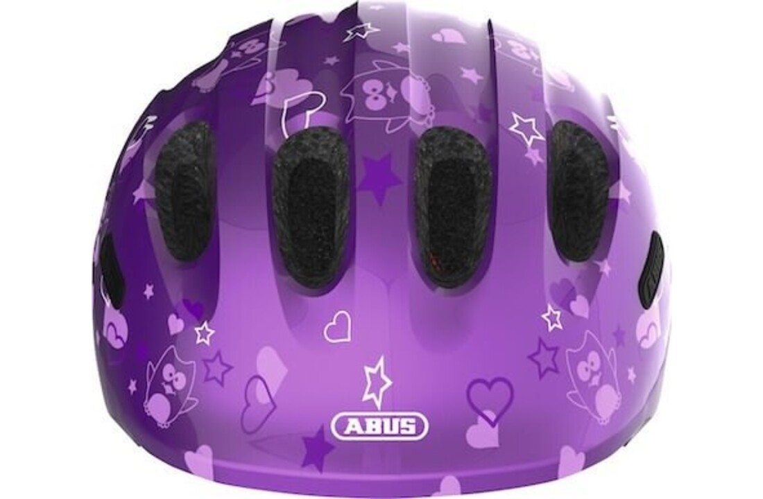 Abus Kinder Fietshelm Smiley 2.0 - Purple Star
