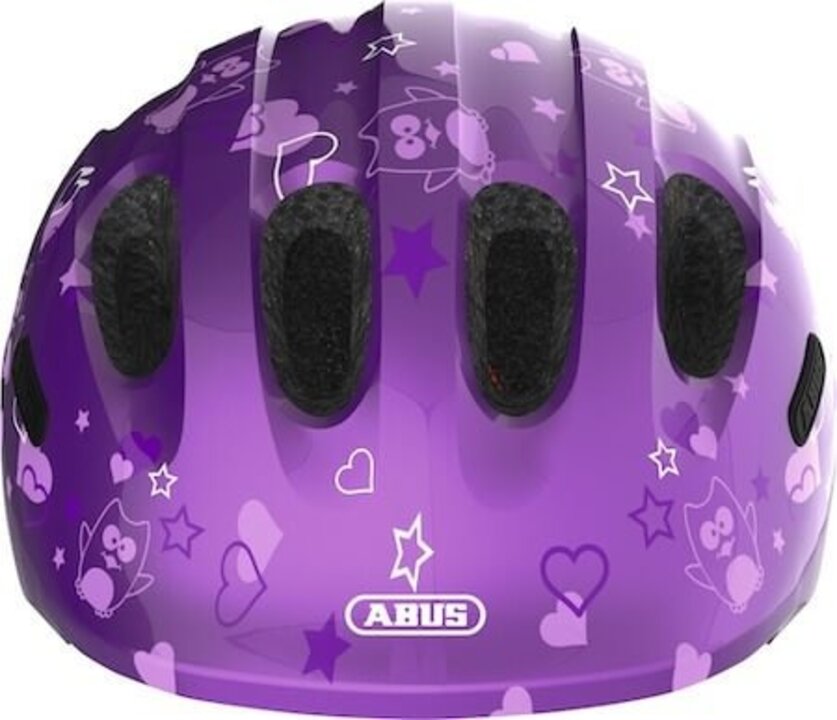 Abus Kinder Fietshelm Smiley 2.0 - Purple Star