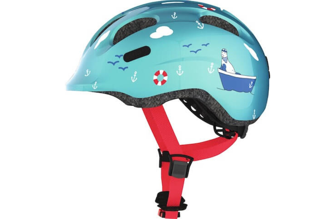 Abus Kinder Fietshelm Smiley 2.0 - Turquoise Sailor