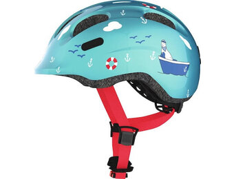 Abus Kinder Fietshelm Smiley 2.0 - Turquoise Sailor