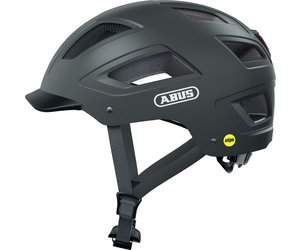 ABUS Hyban 2.0 Stadshelm - Stevige Fietshelm voor Dagelijks Gebruik met ABS- hardshell - Voor Dames en Heren - Zilver, Maat M