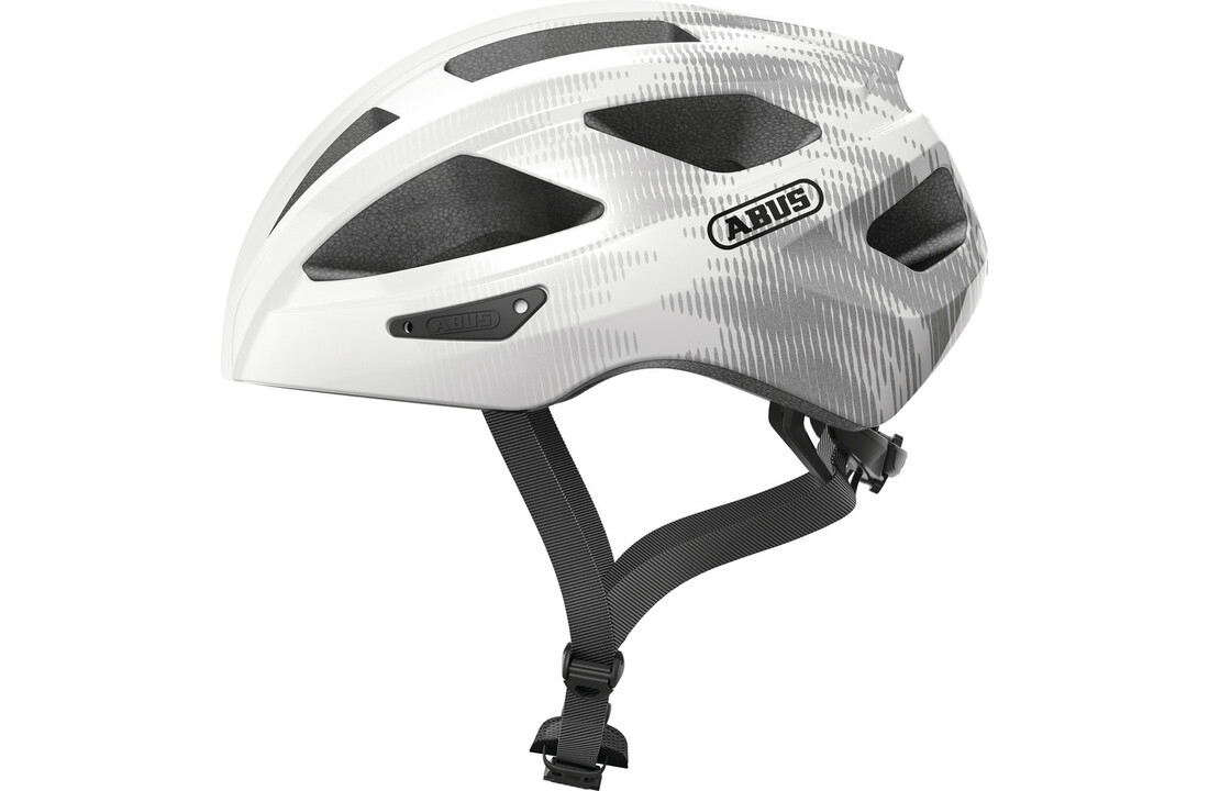 Abus Fietshelm Macator - White Silver