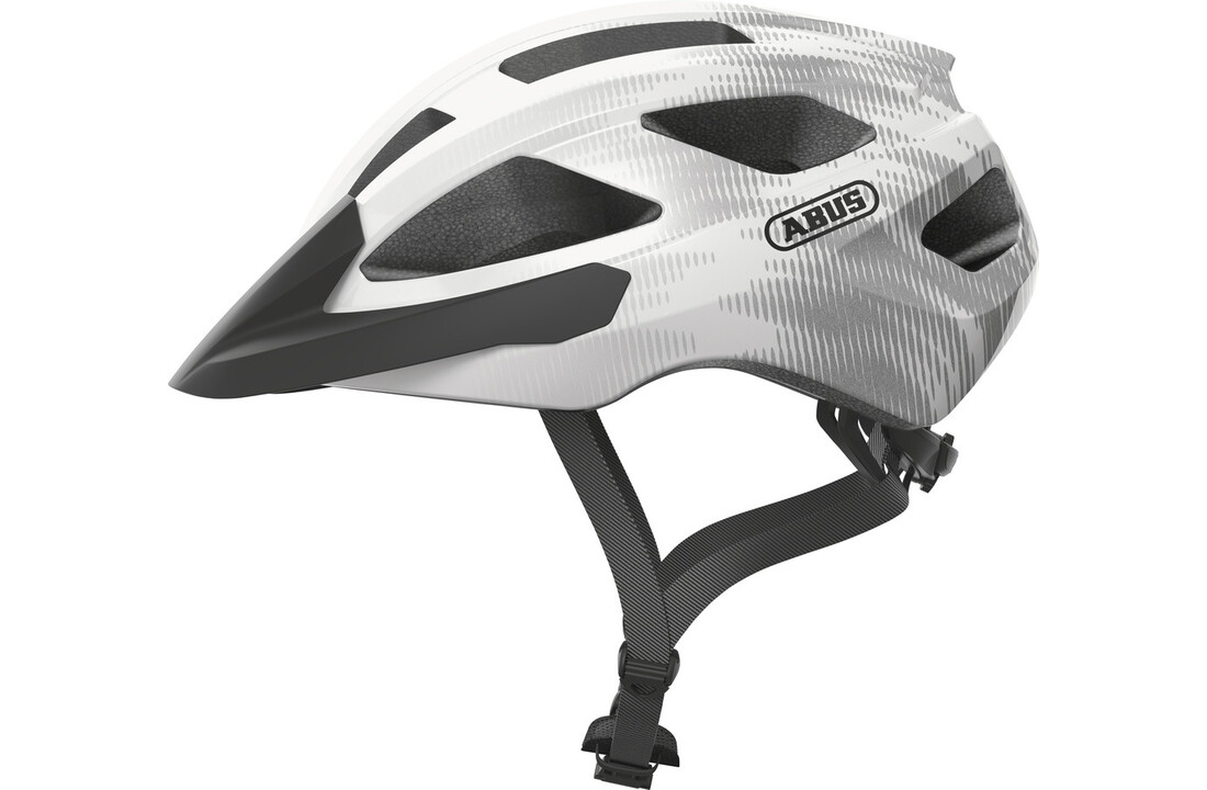 Abus Fietshelm Macator - White Silver